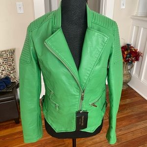 🔥2X HP🔥 Hestovrviio Green Faux 🐄 jacket